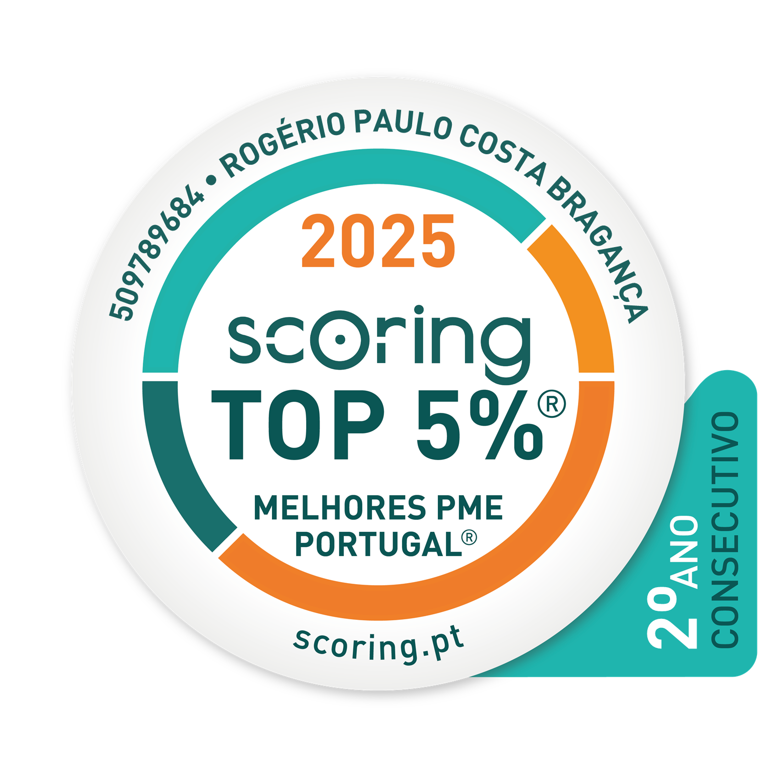 ROGÉRIO PAULO COSTA BRAGANÇA 509789684 Selo TOP5 2025